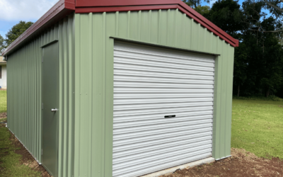 Gable Roof Garage in Pale Eucalypt